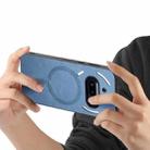 For Nothing Phone 3a Retro Magsafe Magnetic PU Back Cover Phone Case(Blue) - 3