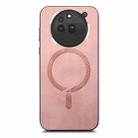 For Nothing Phone 3a Pro Retro Magsafe Magnetic PU Back Cover Phone Case(Pink) - 1