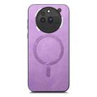 For Nothing Phone 3a Pro Retro Magsafe Magnetic PU Back Cover Phone Case(Purple) - 1