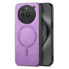 For Nothing Phone 3a Pro Retro Magsafe Magnetic PU Back Cover Phone Case(Purple) - 2