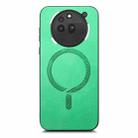 For Nothing Phone 3a Pro Retro Magsafe Magnetic PU Back Cover Phone Case(Green) - 1