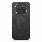 For Nothing Phone 3a Pro Retro Magsafe Magnetic PU Back Cover Phone Case(Black) - 1