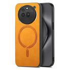 For Nothing Phone 3a Pro Retro Magsafe Magnetic PU Back Cover Phone Case(Yellow) - 2