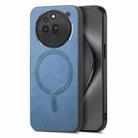 For Nothing Phone 3a Pro Retro Magsafe Magnetic PU Back Cover Phone Case(Blue) - 2