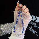 Tag Butterfly Crystal Beaded Phone Chain(Blue) - 1
