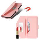 For Sony Xperia 5 III Cross Texture Crossbody Lanyard Leather Phone Case(Pink) - 3