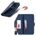 For Sony Xperia 1 IV Cross Texture Crossbody Lanyard Leather Phone Case(Blue) - 3