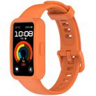 For Huawei Band 10 / 9 / 8 Color Button Watch Case Integrated Silicone Watch Band(Orange) - 2