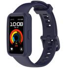 For Huawei Band 10 / 9 / 8 Color Button Watch Case Integrated Silicone Watch Band(Navy Blue) - 2
