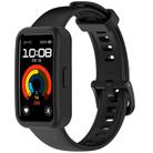 For Huawei Band 10 / 9 / 8 Color Button Watch Case Integrated Silicone Watch Band(Black) - 2