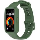 For Huawei Band 10 / 9 / 8 Color Button Watch Case Integrated Silicone Watch Band(Field Green) - 2