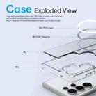 For Samsung Galaxy S24 Ultra 5G NORTHJO 2 in 1 PC MagSafe Magnetic Phone Case with Screen Film(Clear) - 3