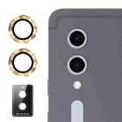 For Samsung Galaxy Tab S10+ / S10 Ultra ENKAY 9H Rear Lens Aluminium Alloy Tempered Glass Film(Gold) - 1