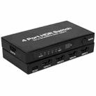 Q8-4 With Remote Control HDMI 2.1 8K 60Hz Gaming Home Theater Switcher 4x1 Adapter, Plug:EU Plug - 1