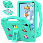 For Urao Jeazans OC101 / C107 Android 2024 Handle Kickstand Children EVA Shockproof Tablet Case(Mint Green) - 1