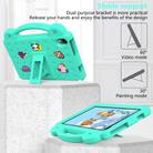 For Urao Jeazans OC101 / C107 Android 2024 Handle Kickstand Children EVA Shockproof Tablet Case(Mint Green) - 3