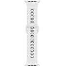 For Apple Watch 42mm / 41mm / 40mm / 38mm Two Tone Silicone Watch Band(White+Black) - 2