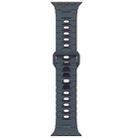 For Apple Watch 42mm / 41mm / 40mm / 38mm Two Tone Silicone Watch Band(Midnight+Black) - 2