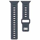 For Apple Watch 42mm / 41mm / 40mm / 38mm Two Tone Silicone Watch Band(Midnight+Black) - 3