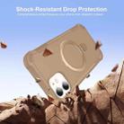 For iPhone 11 Yingcai Gears MagSafe Holder Shockproof Phone Case(Brown) - 2
