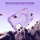 For iPhone 12 Yingcai Gears MagSafe Holder Shockproof Phone Case(Purple) - 2