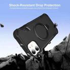 For iPhone 12 Yingcai Gears MagSafe Holder Shockproof Phone Case(Black) - 2