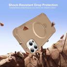 For iPhone 12 Pro Yingcai Gears MagSafe Holder Shockproof Phone Case(Brown) - 2