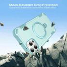 For iPhone 12 Pro Max Yingcai Gears MagSafe Holder Shockproof Phone Case(Blue) - 2