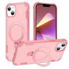 For iPhone 13 Pro Yingcai Gears MagSafe Holder Shockproof Phone Case(Pink) - 1