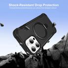 For iPhone 13 Pro Max Yingcai Gears MagSafe Holder Shockproof Phone Case(Black) - 2