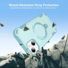 For iPhone 14 Plus Yingcai Gears MagSafe Holder Shockproof Phone Case(Blue) - 2