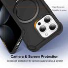 For iPhone 14 Pro Max Yingcai Gears MagSafe Holder Shockproof Phone Case(Black) - 3