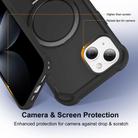 For iPhone 15 Yingcai Gears MagSafe Holder Shockproof Phone Case(Black) - 3