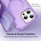 For iPhone 15 Pro Yingcai Gears MagSafe Holder Shockproof Phone Case(Purple) - 3