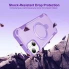 For iPhone 15 Plus Yingcai Gears MagSafe Holder Shockproof Phone Case(Purple) - 2