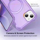 For iPhone 15 Plus Yingcai Gears MagSafe Holder Shockproof Phone Case(Purple) - 3