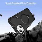 For iPhone 15 Plus Yingcai Gears MagSafe Holder Shockproof Phone Case(Black) - 2