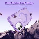 For iPhone 16 Plus Yingcai Gears MagSafe Holder Shockproof Phone Case(Purple) - 2