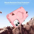 For iPhone 16 Plus Yingcai Gears MagSafe Holder Shockproof Phone Case(Pink) - 2