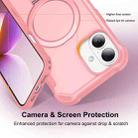For iPhone 16 Plus Yingcai Gears MagSafe Holder Shockproof Phone Case(Pink) - 3