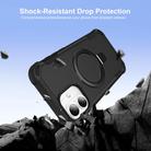 For iPhone 16 Plus Yingcai Gears MagSafe Holder Shockproof Phone Case(Black) - 2