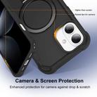 For iPhone 16 Plus Yingcai Gears MagSafe Holder Shockproof Phone Case(Black) - 3
