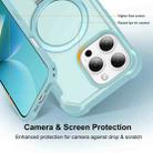For iPhone 16 Pro Max Yingcai Gears MagSafe Holder Shockproof Phone Case(Blue) - 3