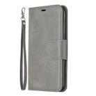 Retro Lambskin Texture Pure Color Horizontal Flip PU Leather Case for Galaxy Note9, with Holder & Card Slots & Wallet & Lanyard(Grey) - 1