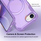 For iPhone 16e Yingcai Gears MagSafe Holder Shockproof Phone Case(Purple) - 3