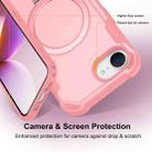 For iPhone 16e Yingcai Gears MagSafe Holder Shockproof Phone Case(Pink) - 3