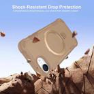 For iPhone 16e Yingcai Gears MagSafe Holder Shockproof Phone Case(Brown) - 2