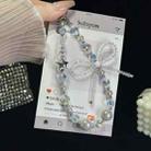 Luminous Round Bead Double Chain Phone Chain(Star White) - 1