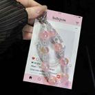 Laser Luminous Beads Phone Chain(Pink) - 1