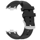 For Redmi Watch 5 / Xiaomi Smart Band 9 Pro Silver Metal Connector Silicone Watch Band(Black) - 3